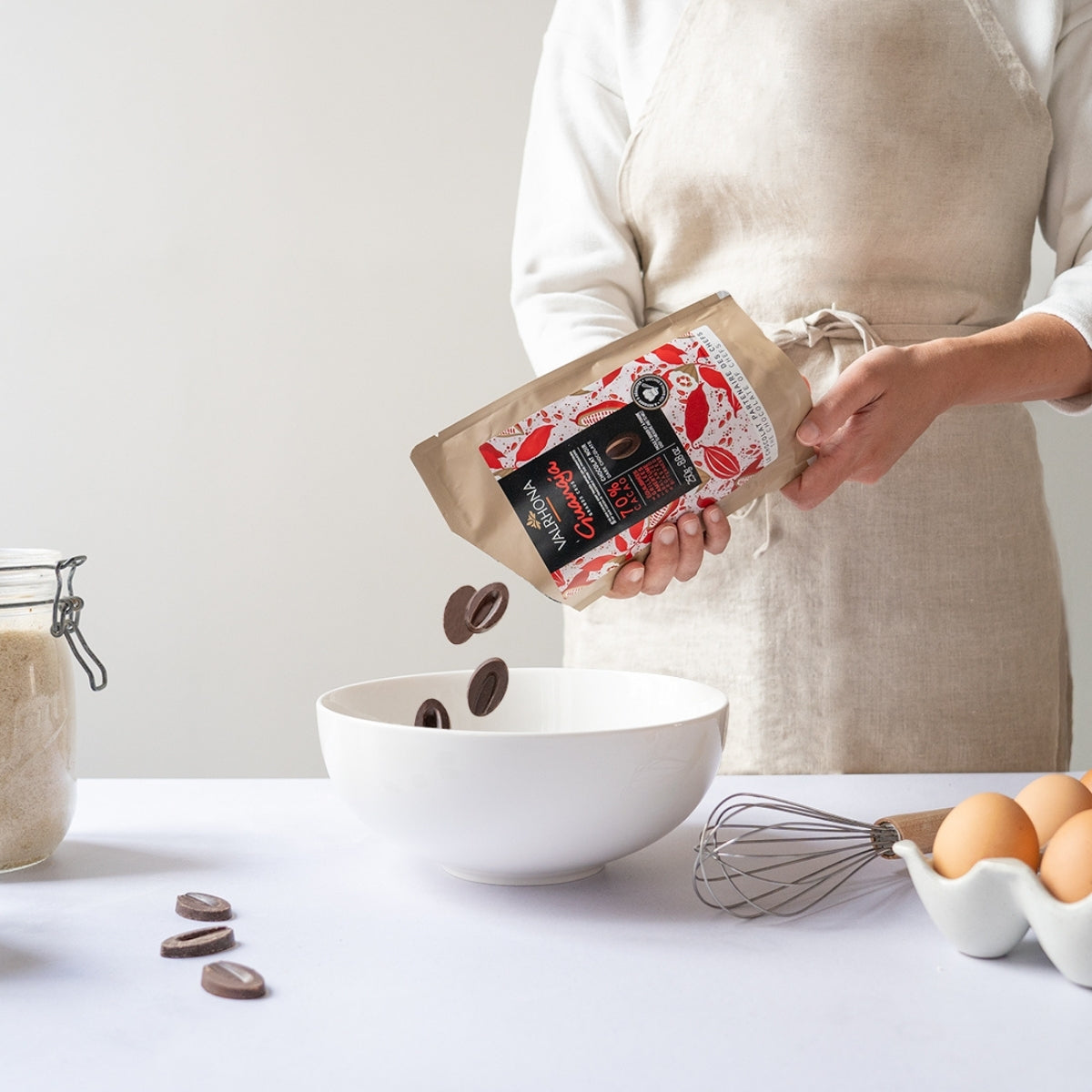 Dark Baking Chocolate Guanaja 70 Percent Small Bag Product In Kitchen