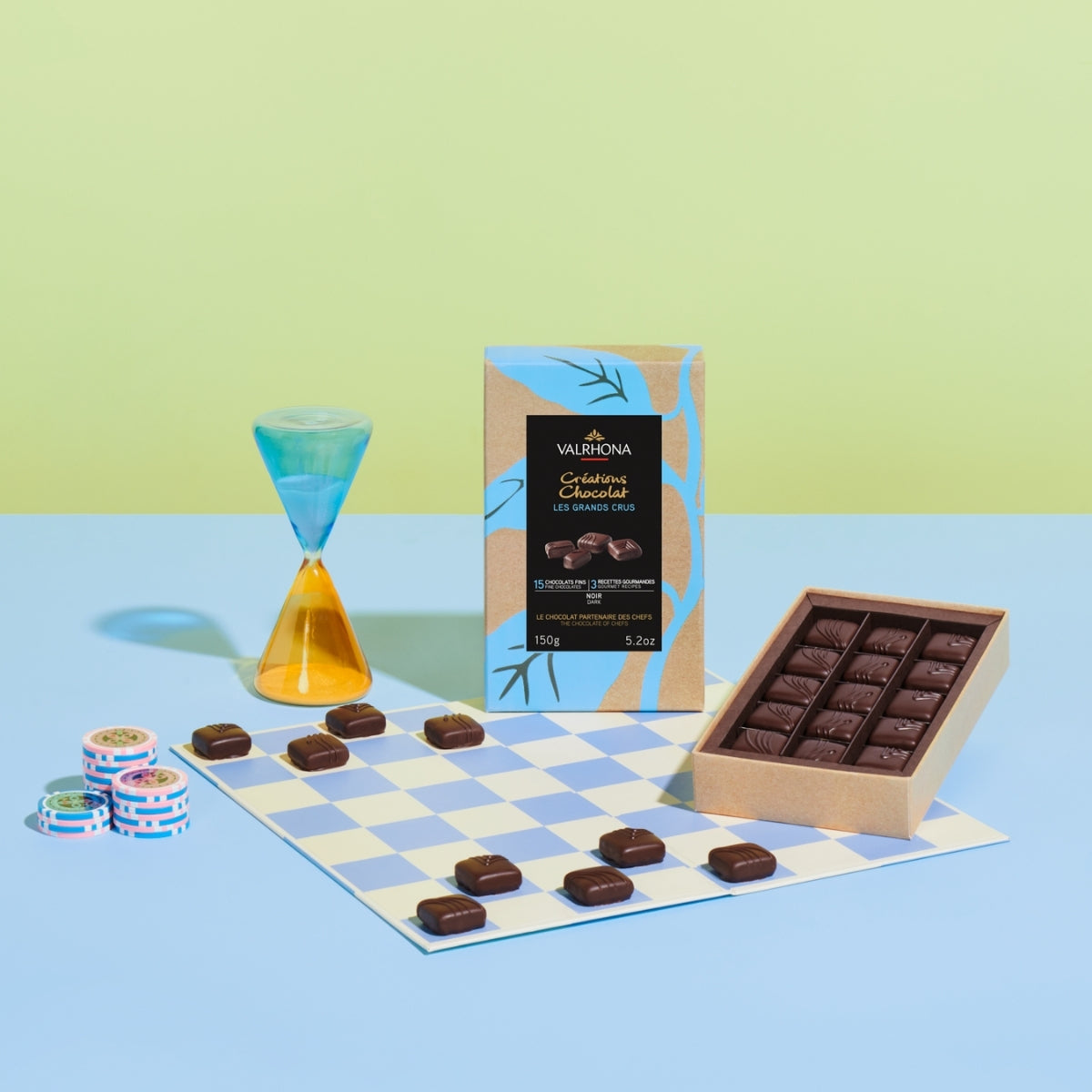 Gift Box 15 Grand Cru Dark Chocolate Truffles Product In Use