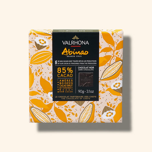 Gift Box 18 Dark Chocolate Squares Abinao 85 Percent Front Packaging