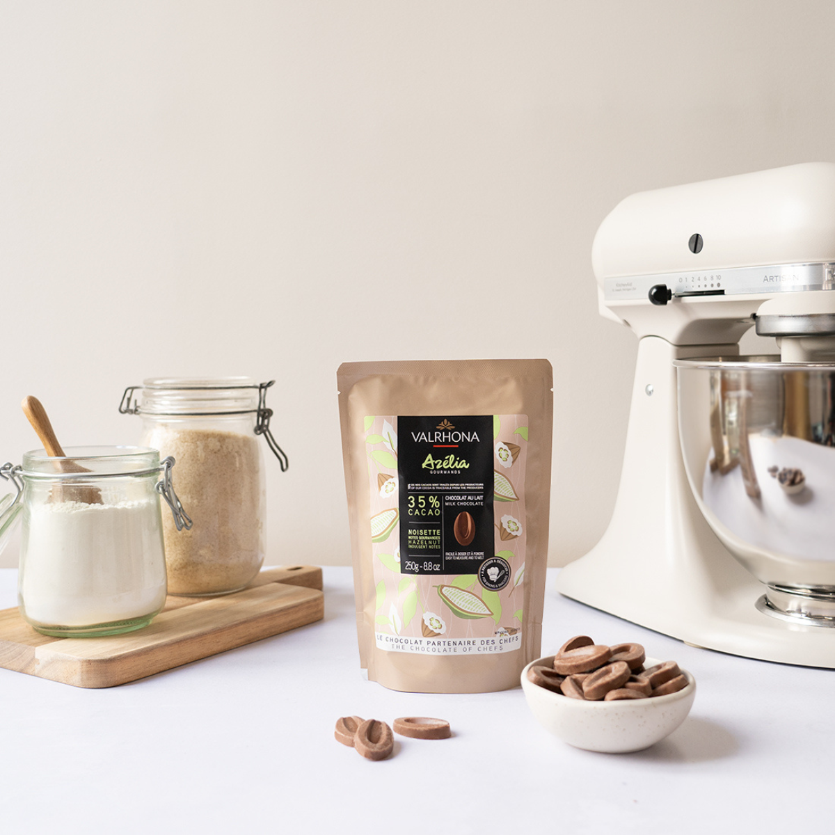 Milk Baking Chocolate Azelia 35 Percent Product In Kitchen