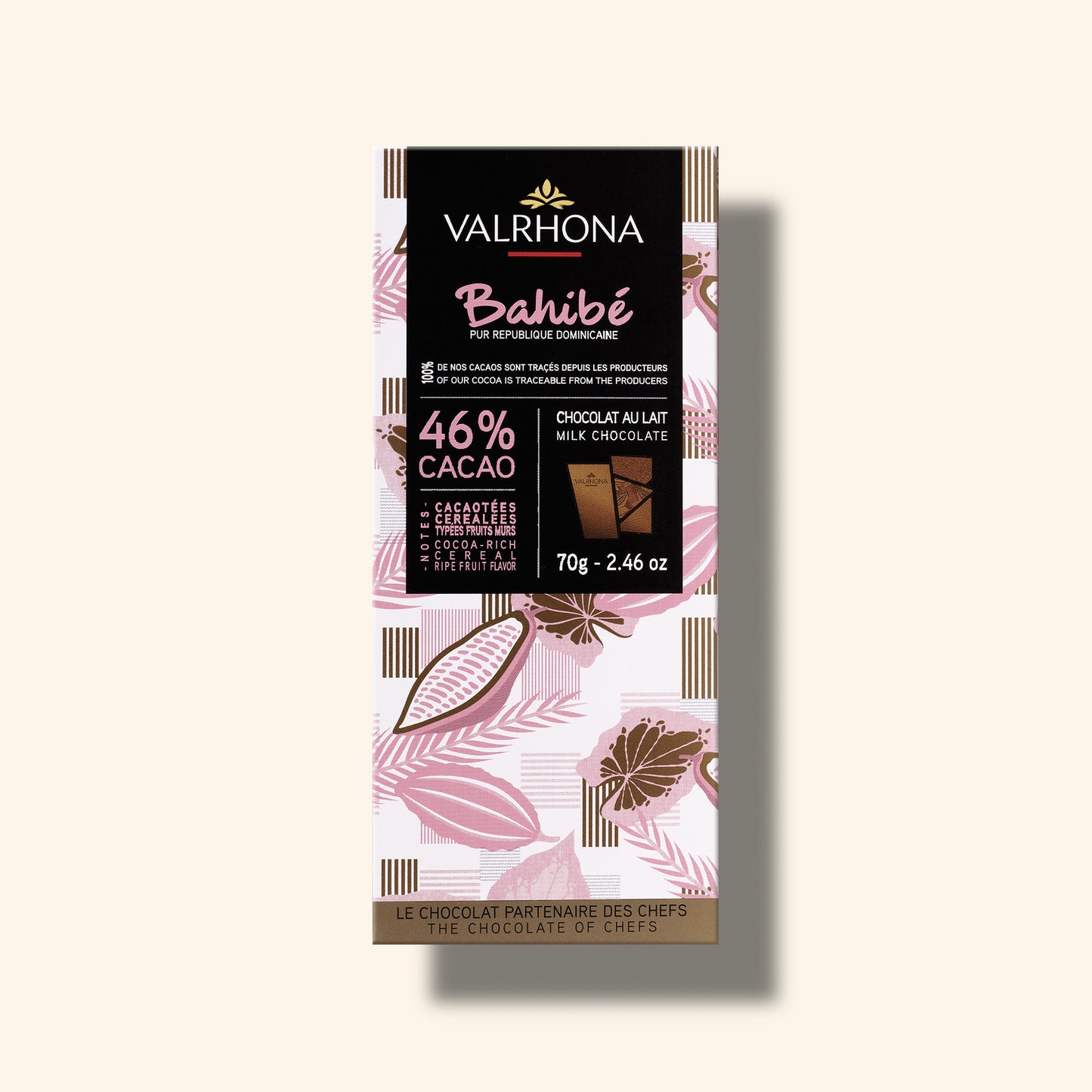 Milk Chocolate Bar Bahibe 46 Percent Front Packaging
