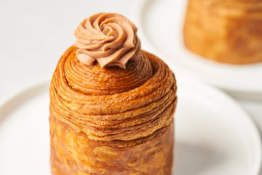 Chocolate Tonka Puff Pastry Brioche with Flaky Layers & Azélia Ganache