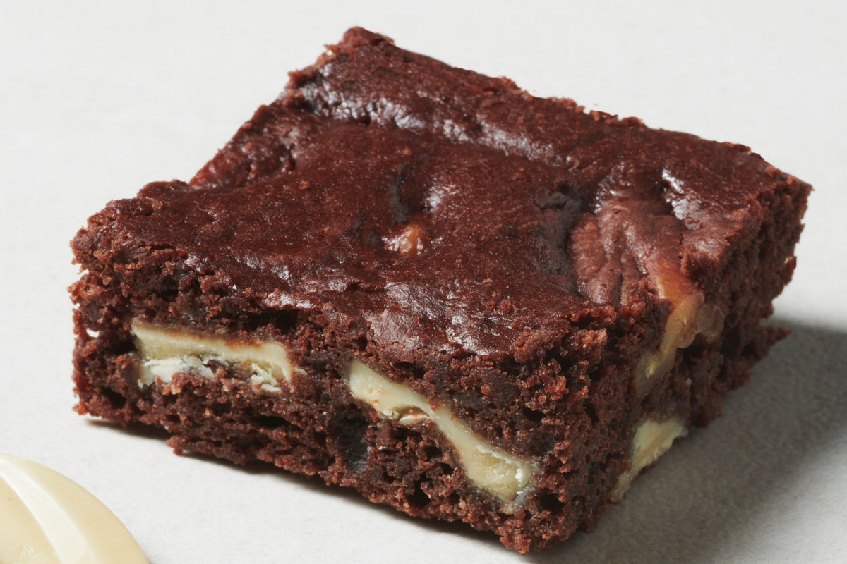 Baking vegan brownies made with plant-based milk chocolate