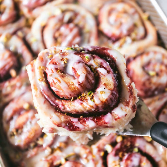 Rasberry Inspiration Pistachio Brioche Morning Rolls Recipe