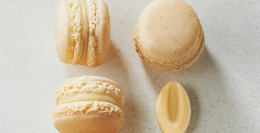 Vegan yuzu macaron