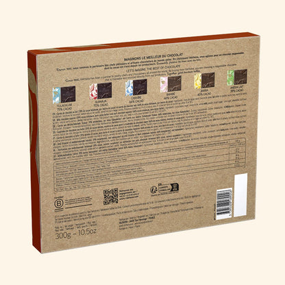 60 dark and milk chocolate gift box packaging