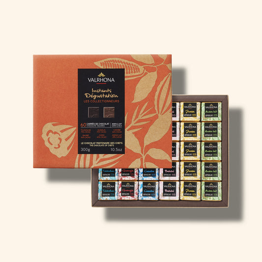 Valrhona milk and dark chocolate assortment
