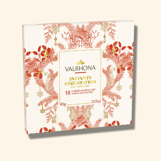 Holiday Discovery Box: 18 Dark & Milk Chocolate Squares – 3.2 oz