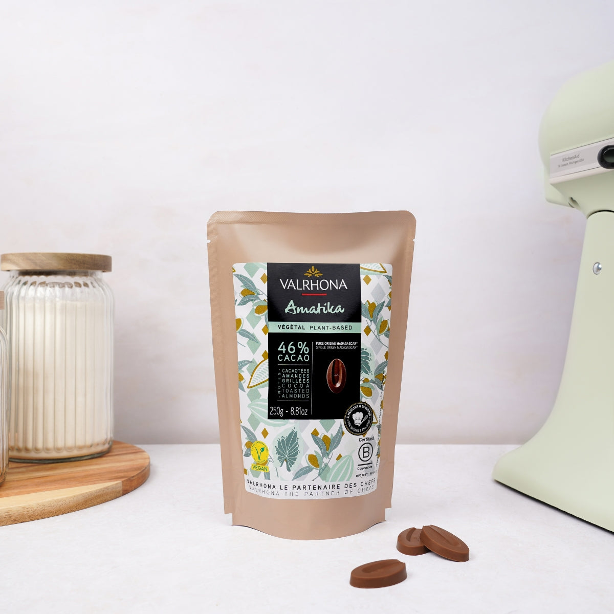 Plant-Based Baking Milk Chocolate Amatika 46% - 8.8 oz