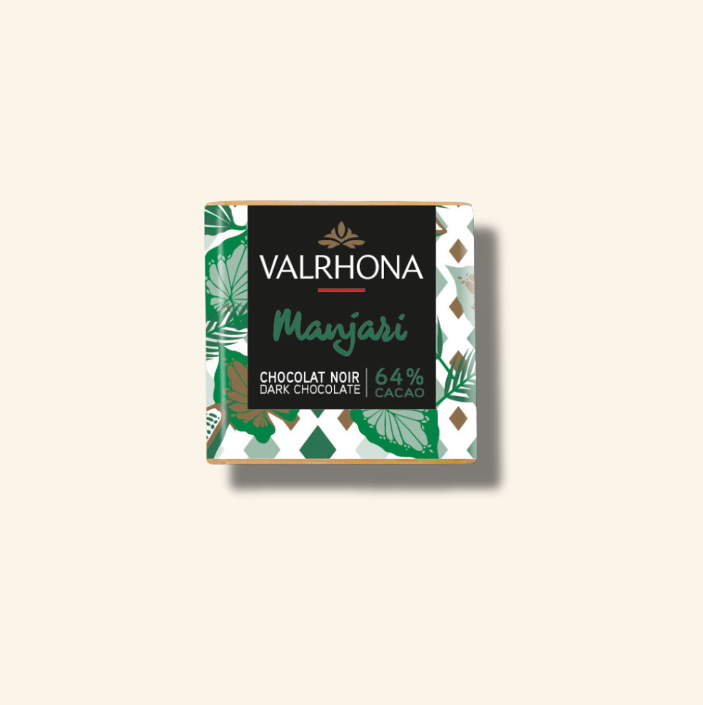 Box of 200 Dark Chocolate Squares Manjari 64% - 2lb 3oz.