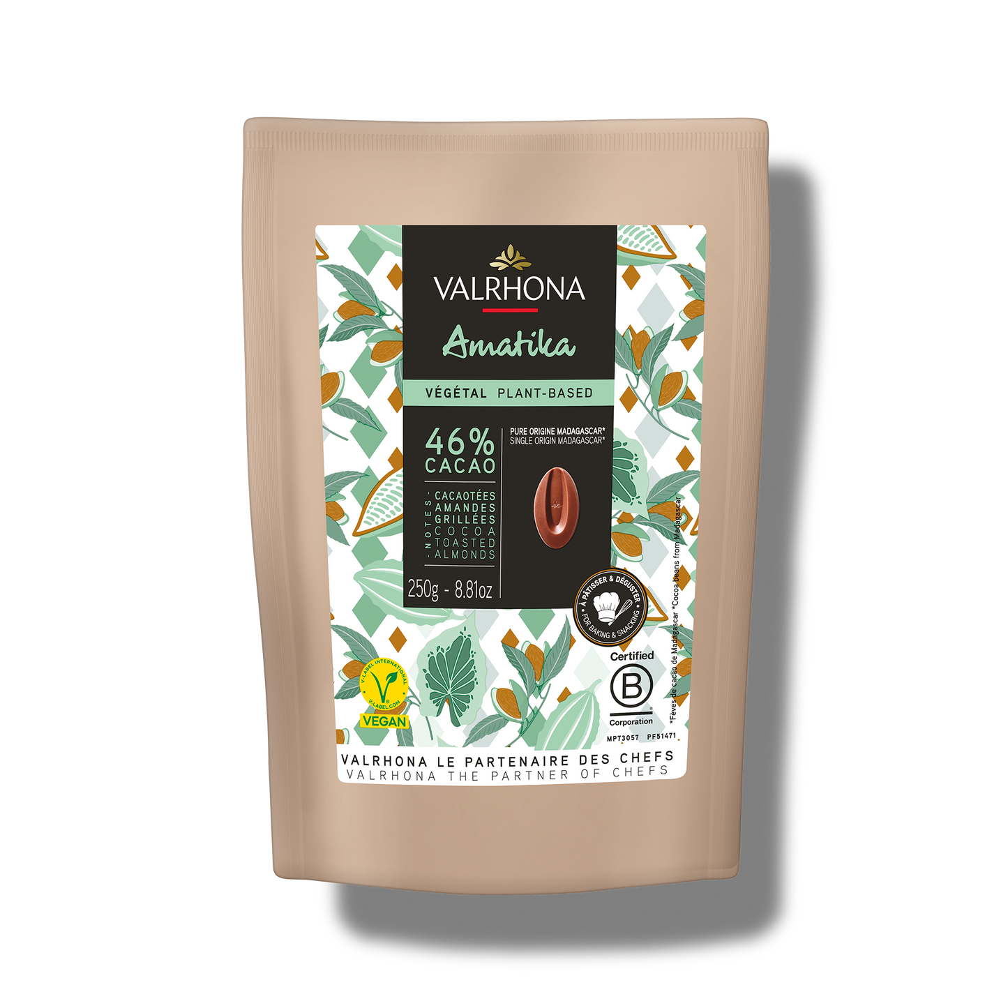 Plant-Based Baking Milk Chocolate Amatika 46% - 8.8 oz