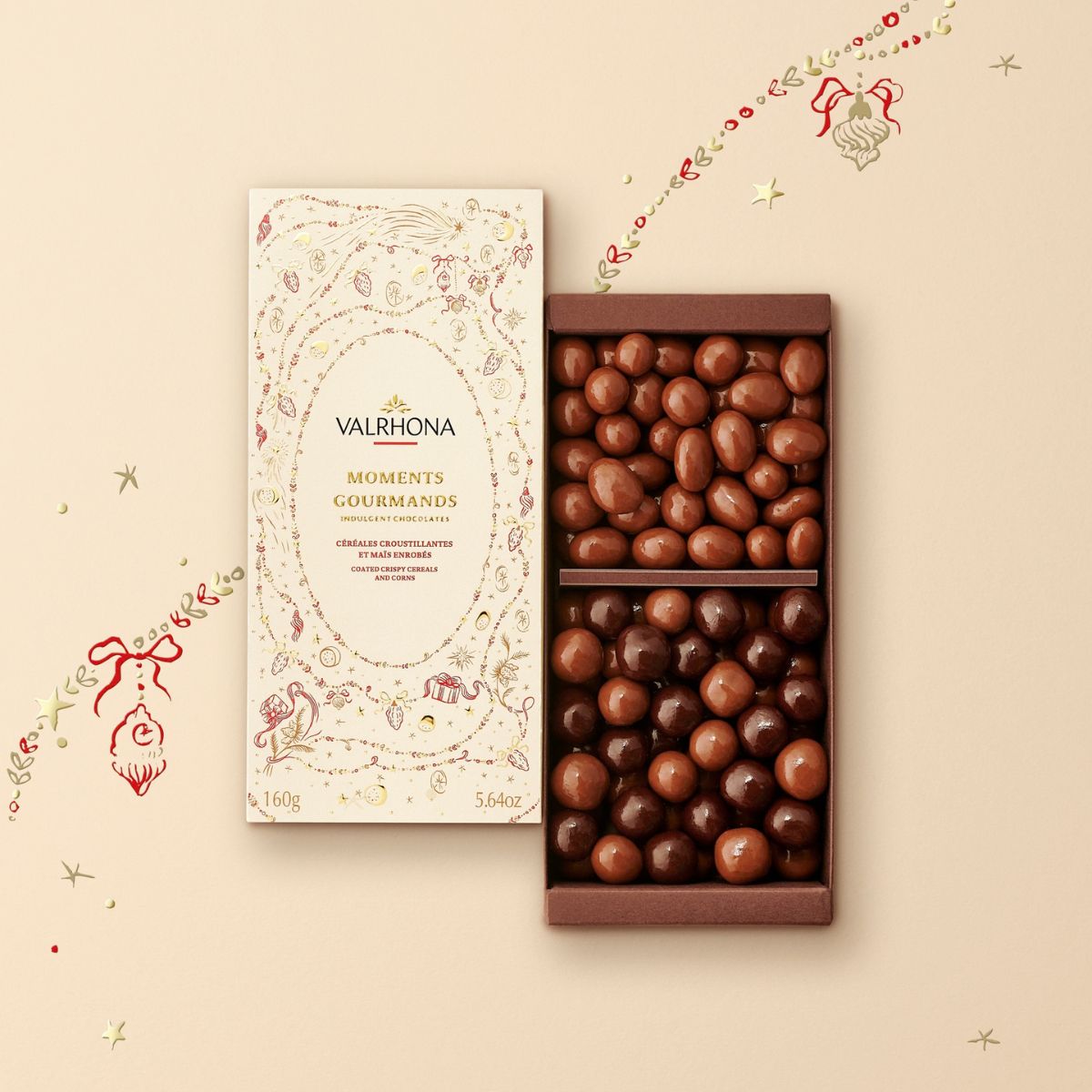 Gourmet Moments Holiday Gift Box, Fine Chocolates - 5.6oz