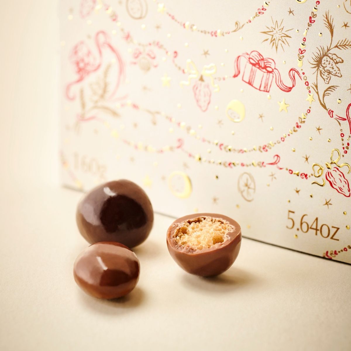 Gourmet Moments Holiday Gift Box, Fine Chocolates - 5.6oz