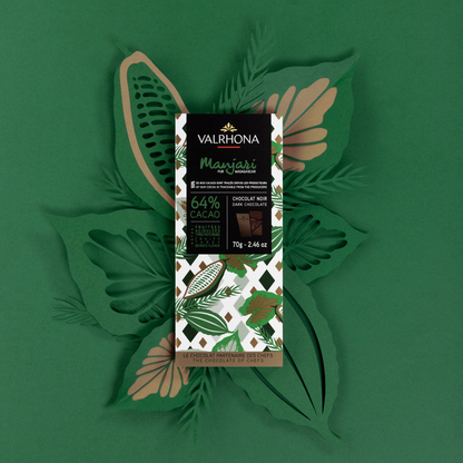 Dark Chocolate Bar Manjari 64 Percent Lifestyle Front Packaging