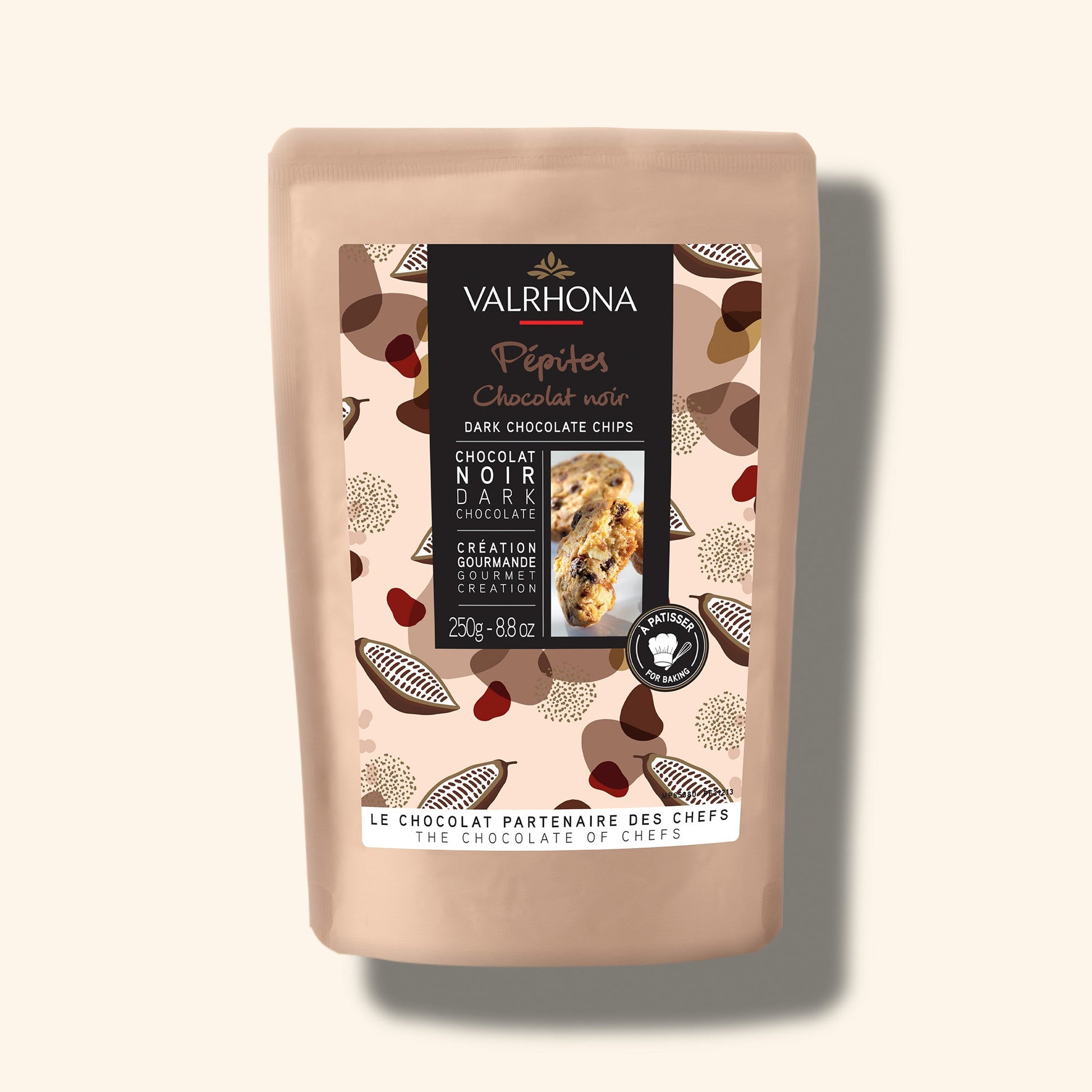 Dark Chocolate Chips Small Bag Front Packaging