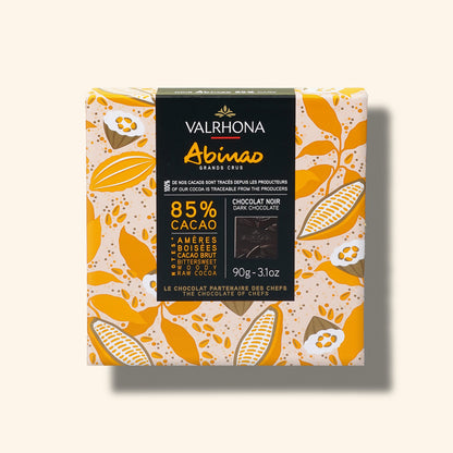 Gift Box 18 Dark Chocolate Squares Abinao 85 Percent Front Packaging