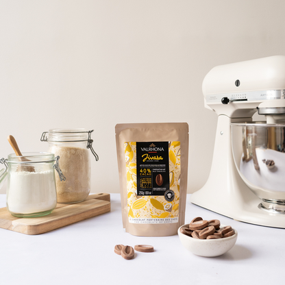 Milk Baking Chocolate Jivara 40 Percent Small Bag Product In Kitchen