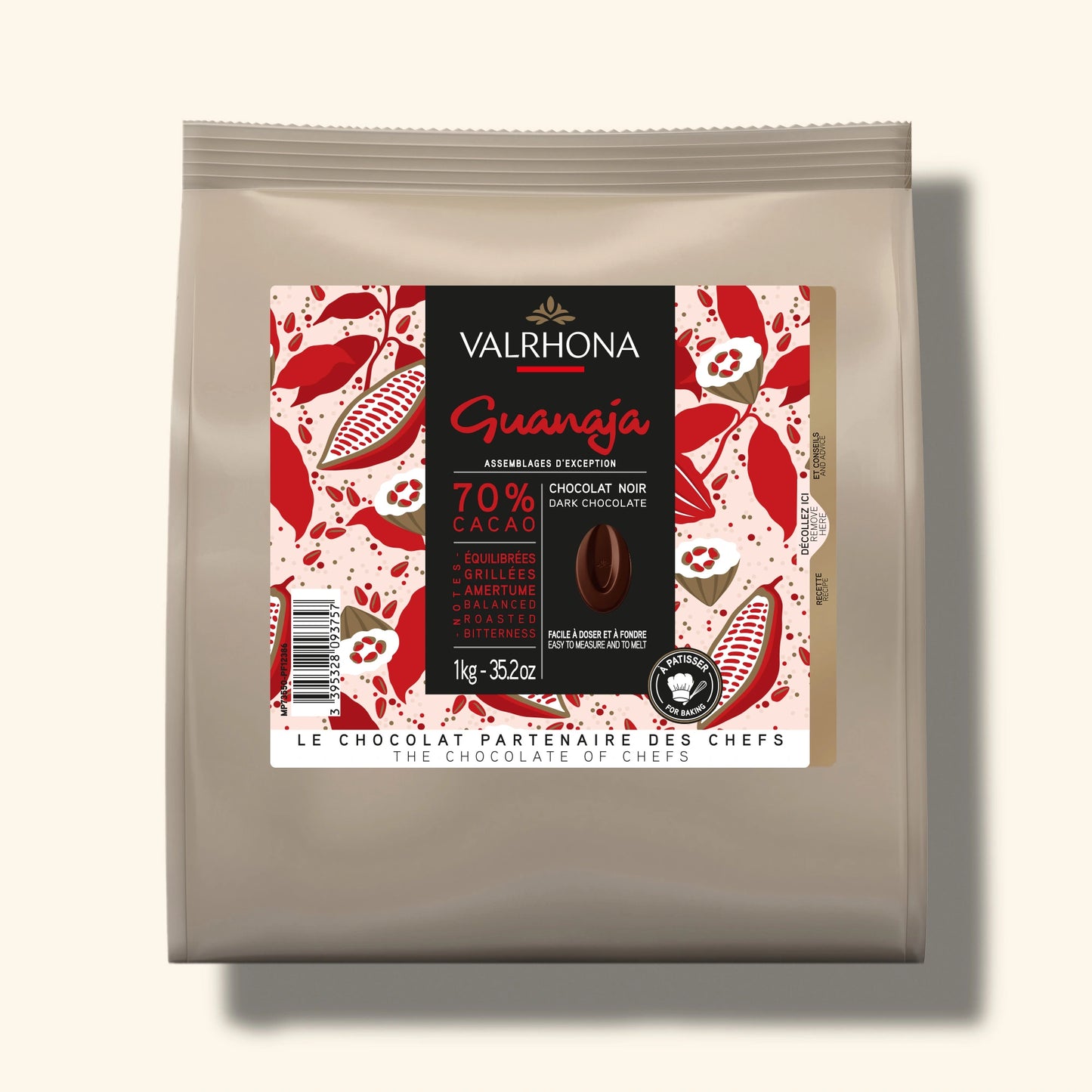 Dark Baking Chocolate Guanaja 70 Percent Big Bag Front Packaging