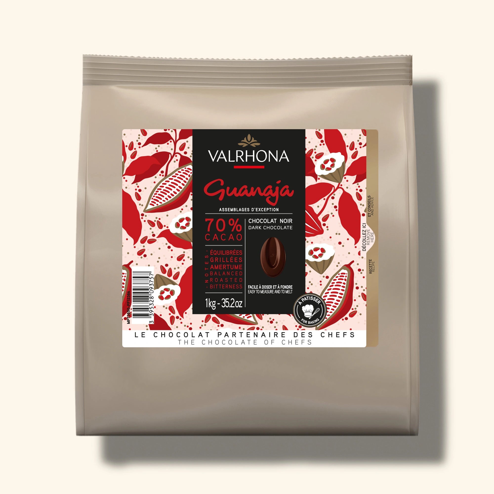 Dark Baking Chocolate Guanaja 70 Percent Big Bag Front Packaging