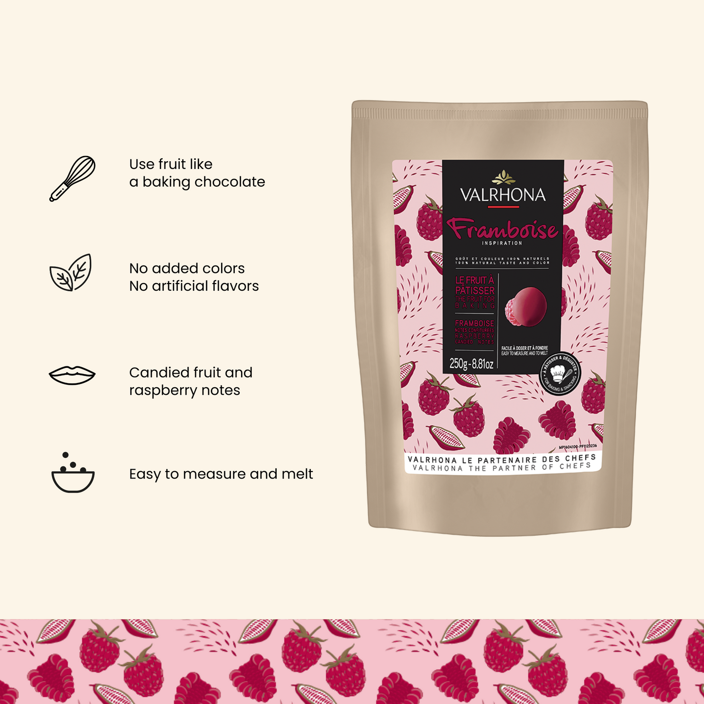 Raspberry Inspiration Fruit Couverture Product Details