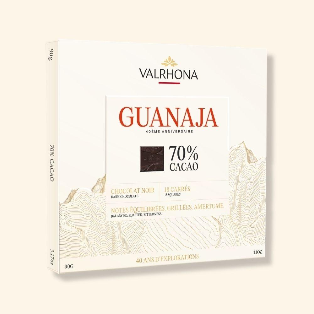 Guanaja 70% Dark Chocolate Squares – 18-Piece 40th Anniversary Gift Box – 90g