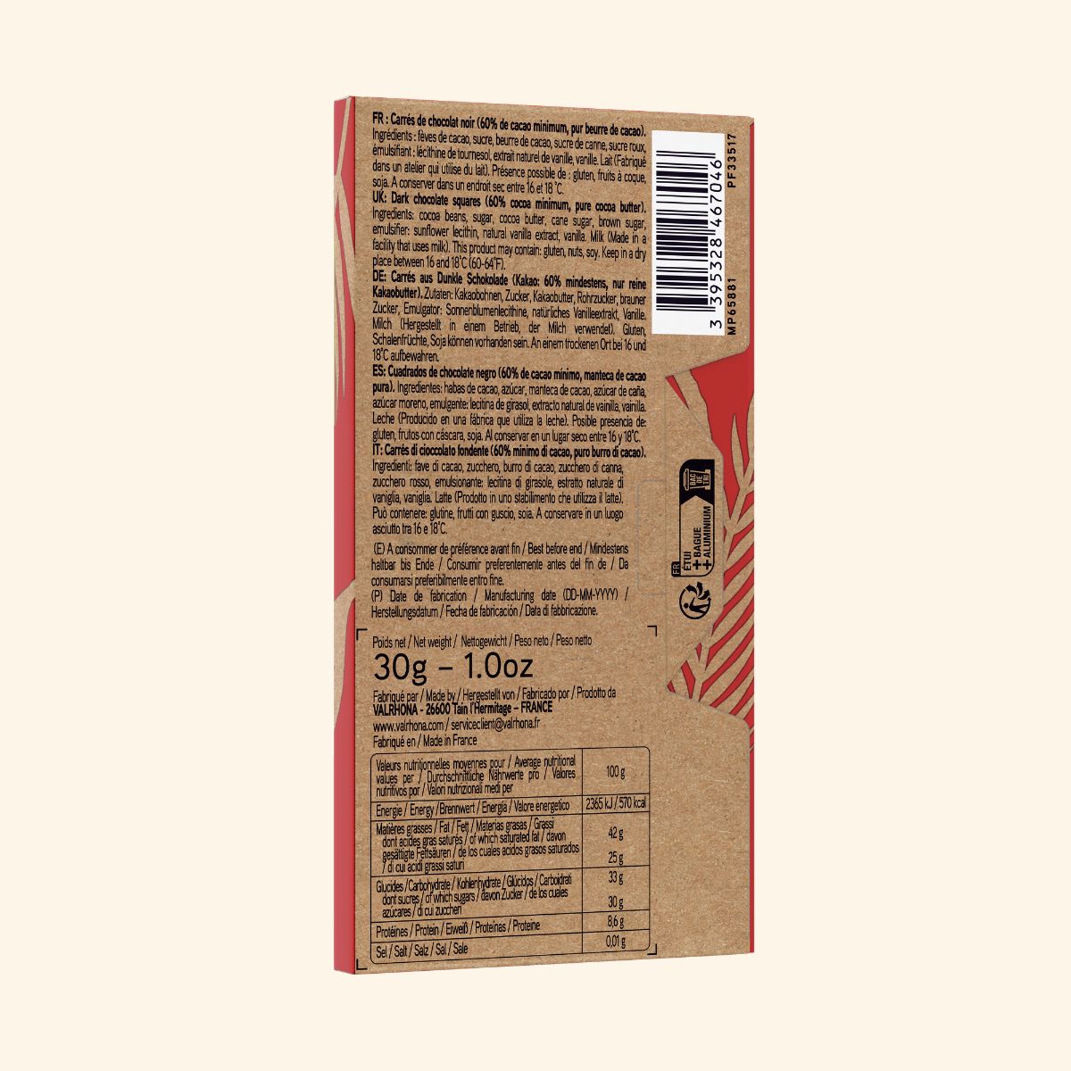 Dark Chocolate Discovery Box – 6 Grand Cru Squares