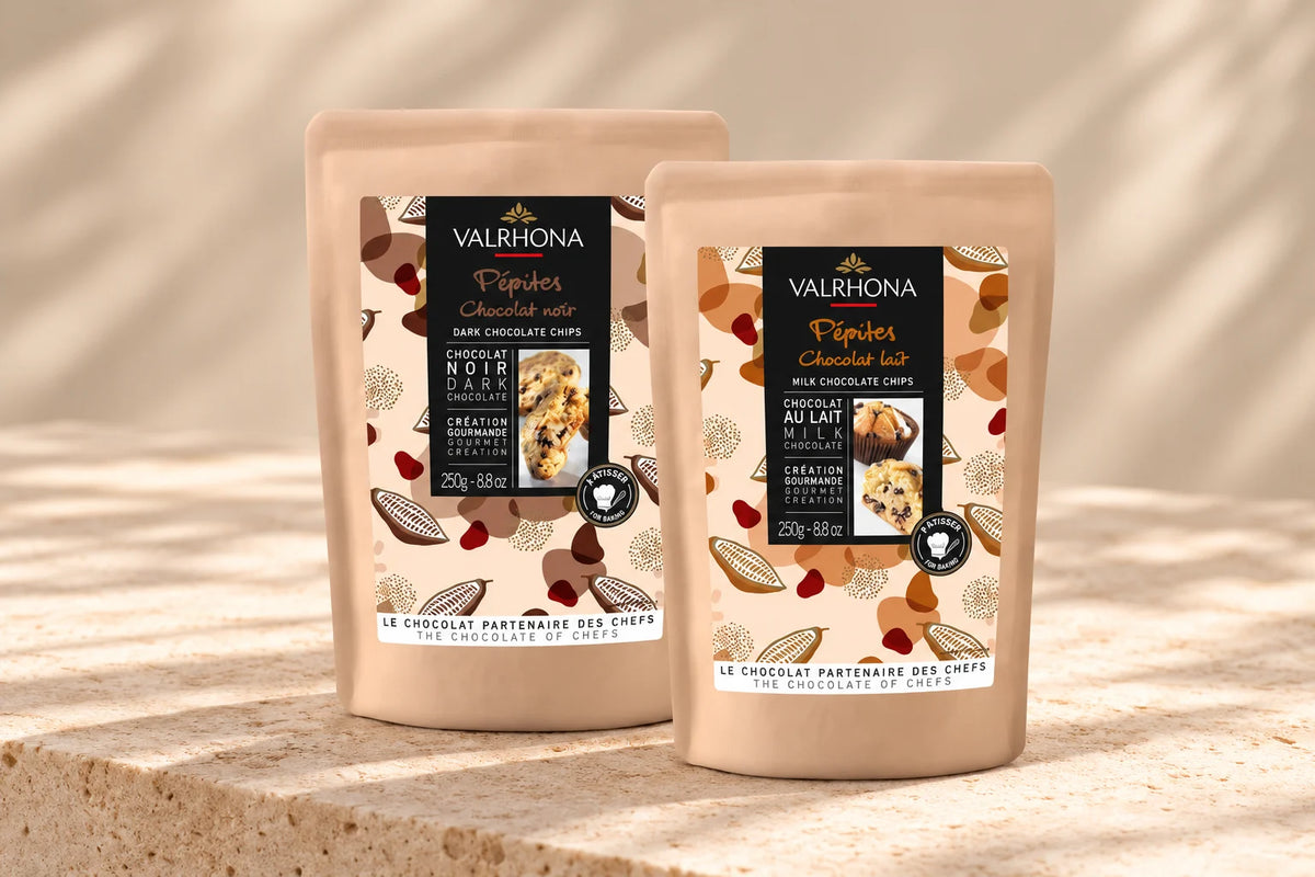 Dark and milk chocolate chips