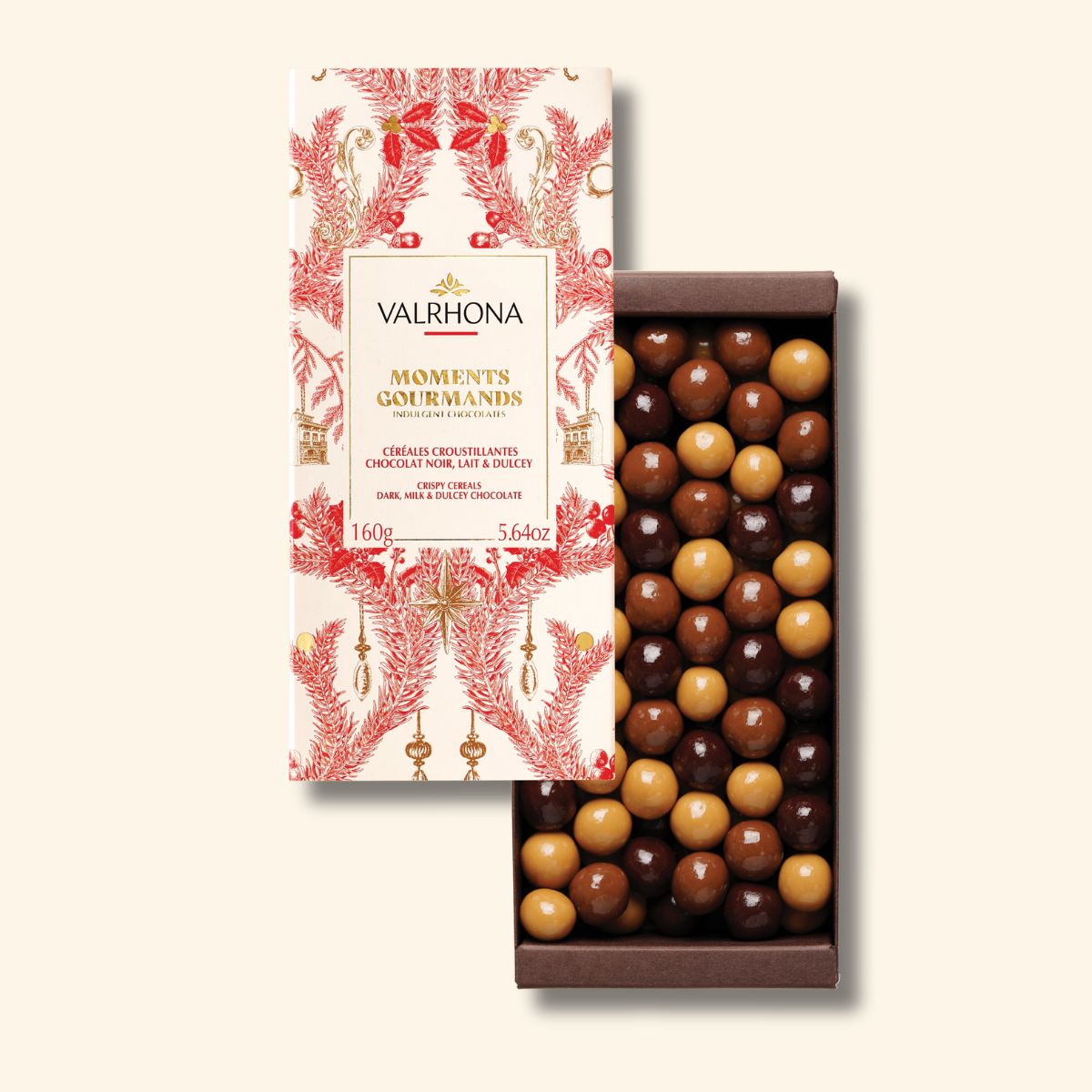 Holiday Gift Box: Dark, Milk & Dulcey Crispy Pearls – 5.6 oz