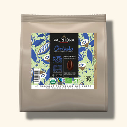Dark Baking Chocolate Oriado 60 Percent Big Bag Front Packaging
