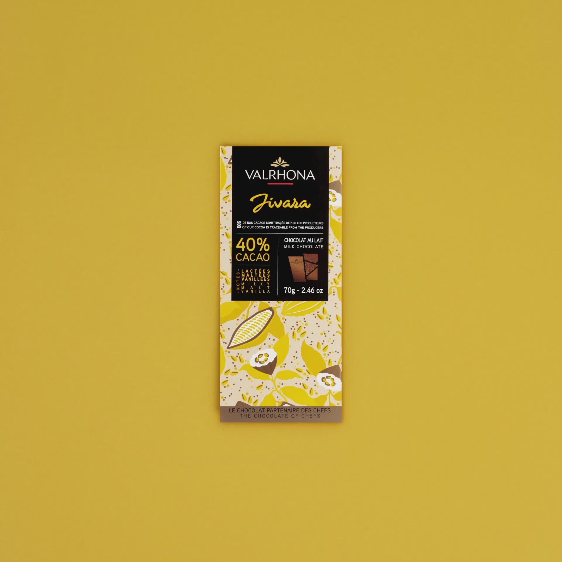 Milk Chocolate Bar Jivara 40 Percent 2.46oz Stopmotion Video