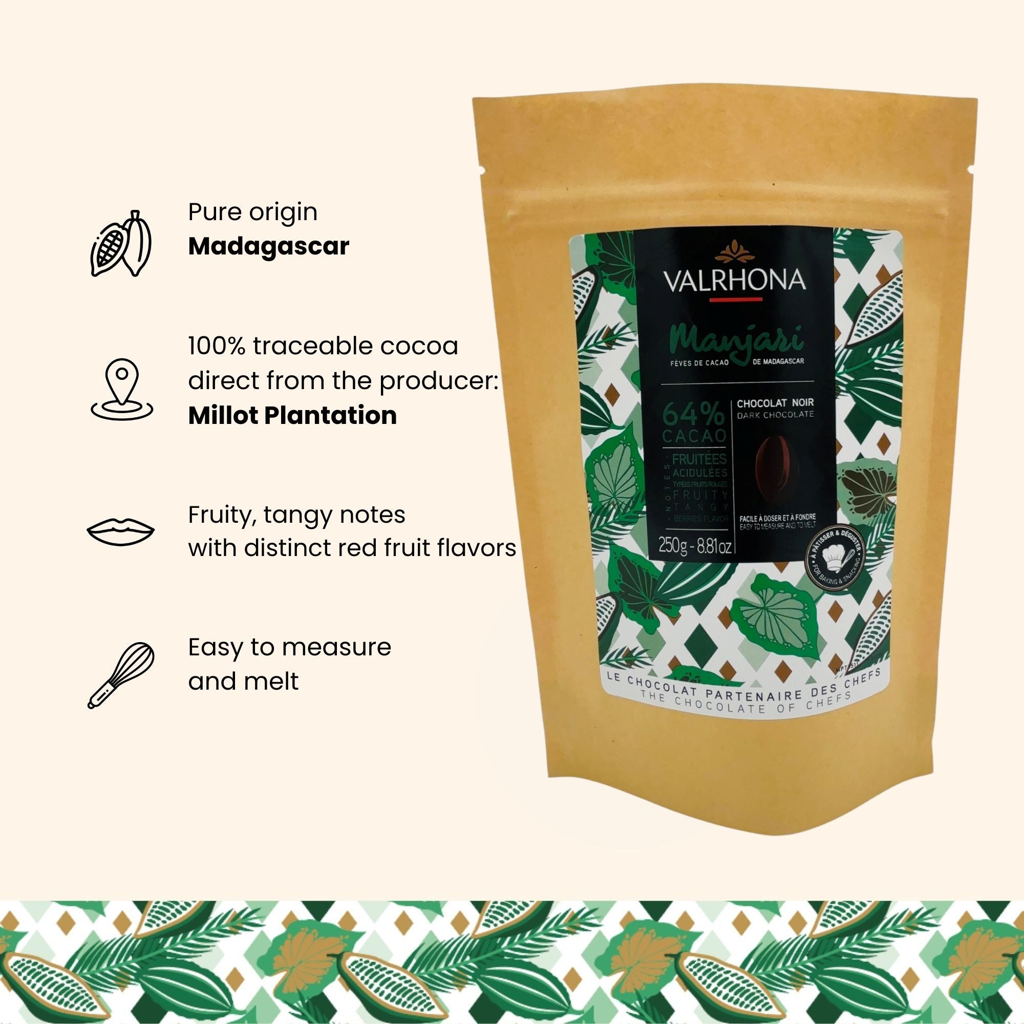 Organic Dark Baking Chocolate | Premium Cocoa Dark Chocolate for