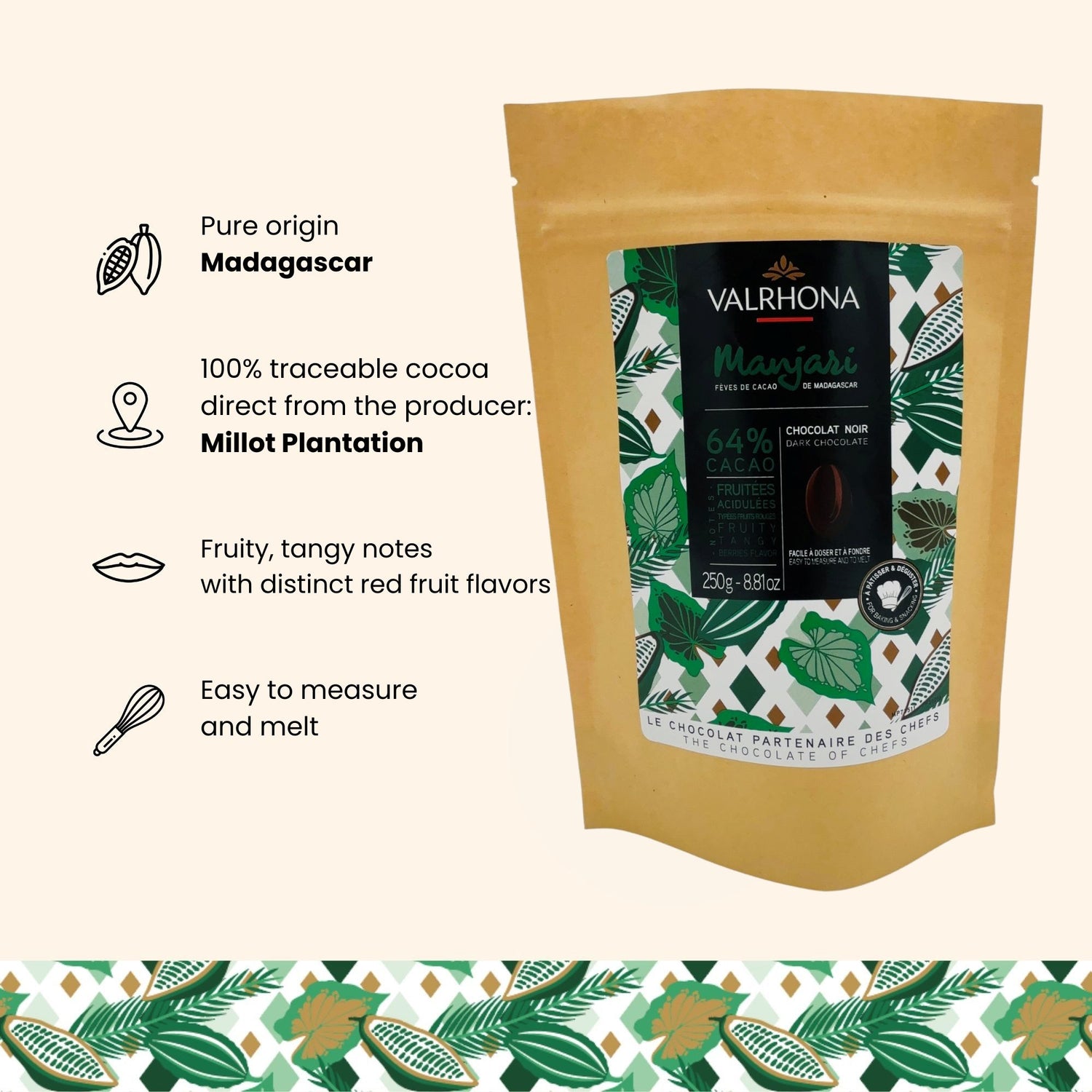 The Best Madagascar 250G Dark Chocolate Small Bag